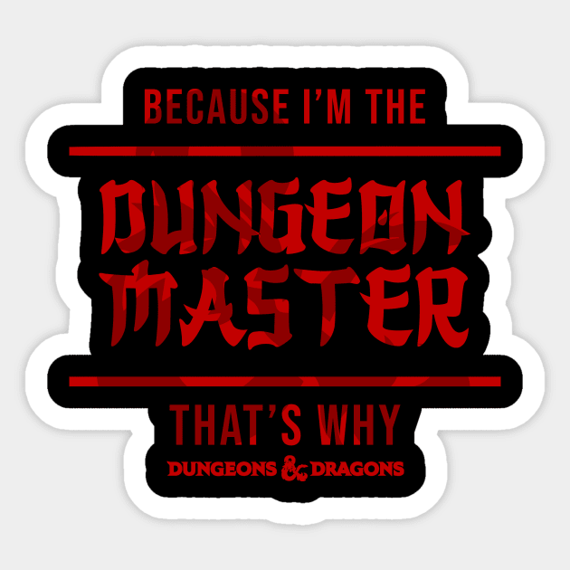 Dungeons And Dragons - Dungeon master Sticker by Collage Collective Berlin